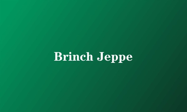 Brinch Jeppe