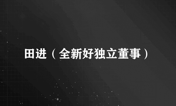 田进（全新好独立董事）