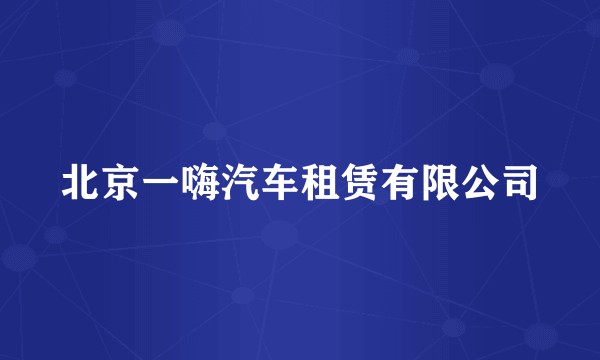 北京一嗨汽车租赁有限公司