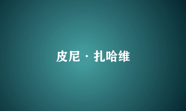 皮尼·扎哈维