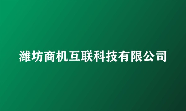 潍坊商机互联科技有限公司