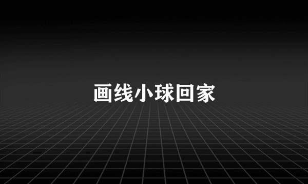 画线小球回家