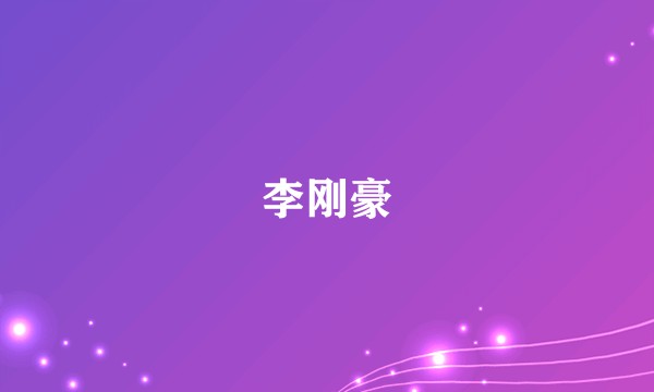 李刚豪