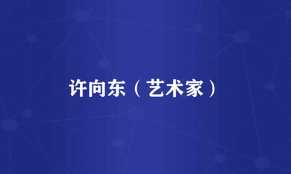 许向东（艺术家）