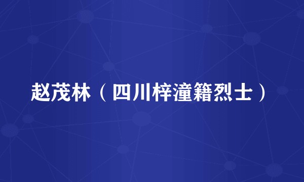 赵茂林（四川梓潼籍烈士）