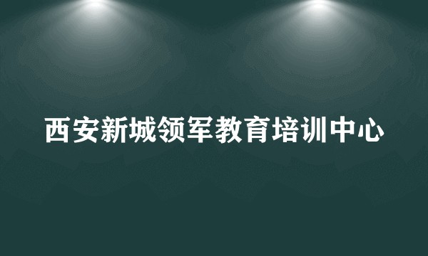 西安新城领军教育培训中心