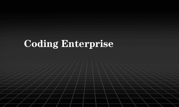 Coding Enterprise