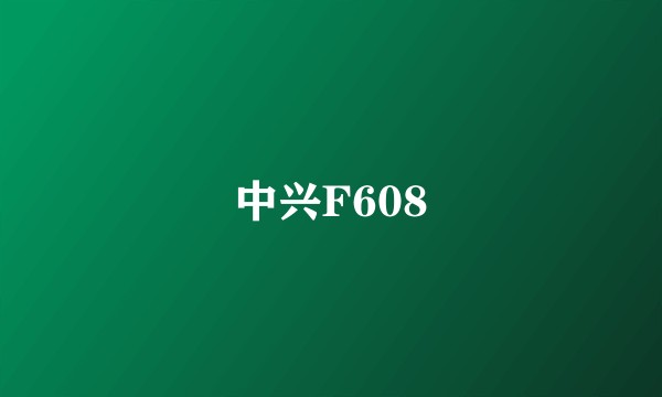 中兴F608