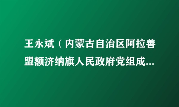 王永斌（内蒙古自治区阿拉善盟额济纳旗人民政府党组成员、副旗长）