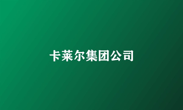 卡莱尔集团公司