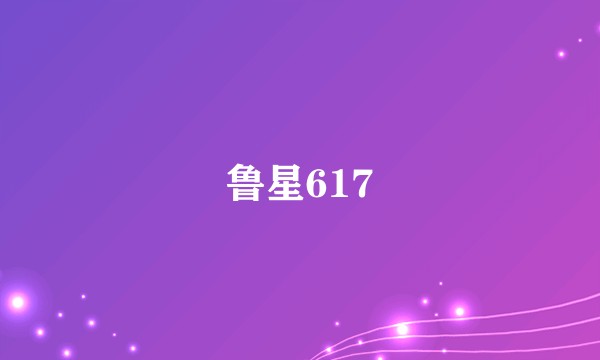 鲁星617