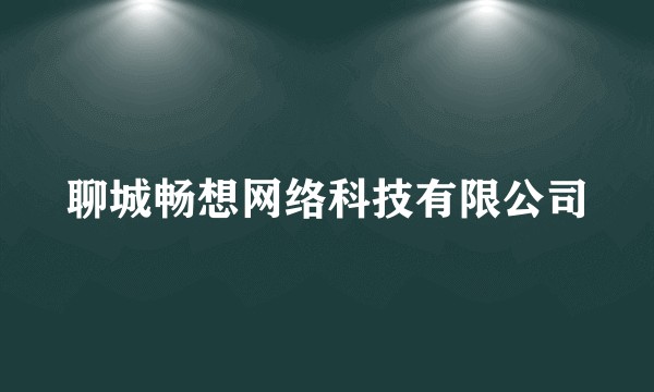 聊城畅想网络科技有限公司
