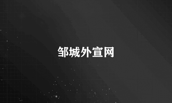 邹城外宣网