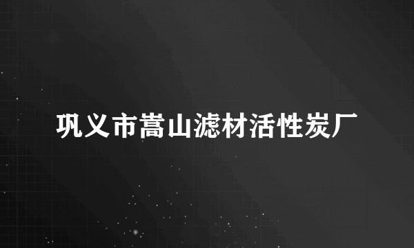 巩义市嵩山滤材活性炭厂