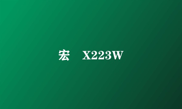 宏碁X223W