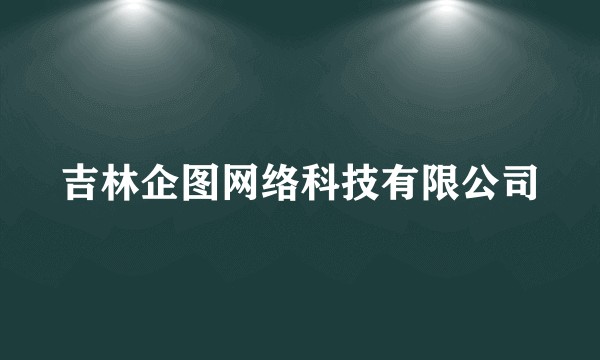 吉林企图网络科技有限公司