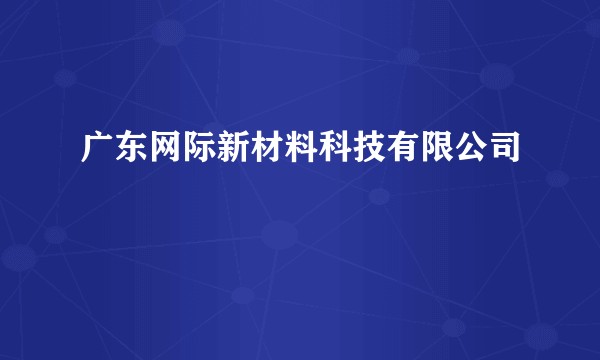 广东网际新材料科技有限公司