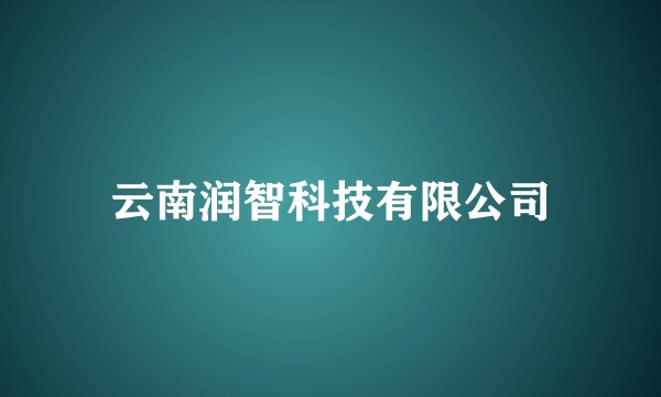 云南润智科技有限公司