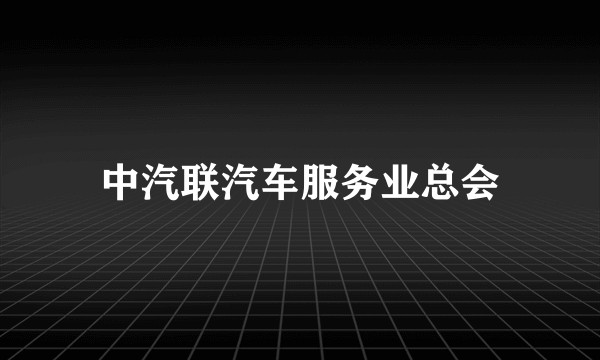 中汽联汽车服务业总会