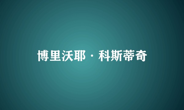 博里沃耶·科斯蒂奇