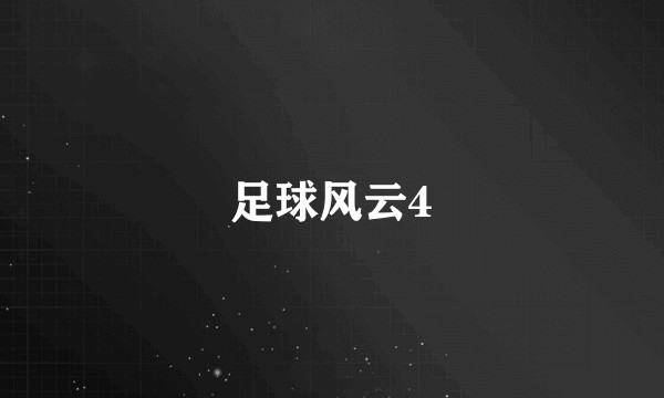 足球风云4