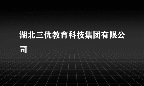 湖北三优教育科技集团有限公司