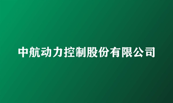 中航动力控制股份有限公司