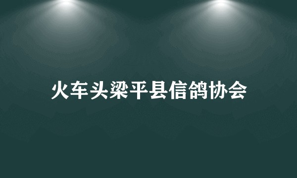 火车头梁平县信鸽协会