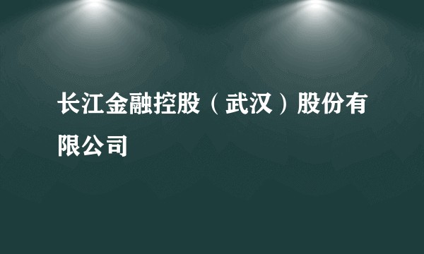 长江金融控股（武汉）股份有限公司
