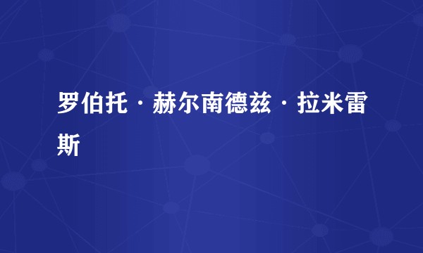 罗伯托·赫尔南德兹·拉米雷斯