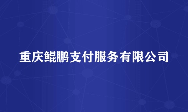 重庆鲲鹏支付服务有限公司