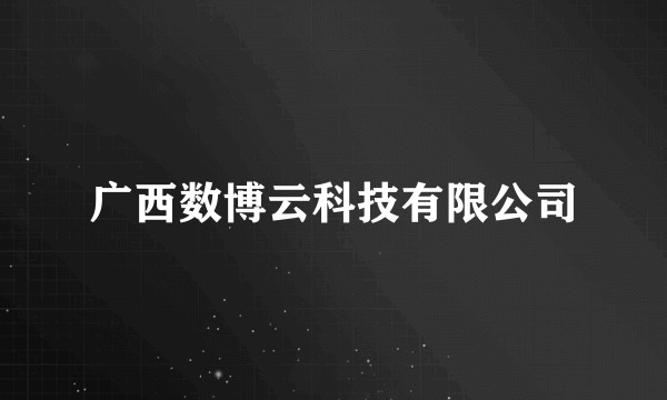 广西数博云科技有限公司