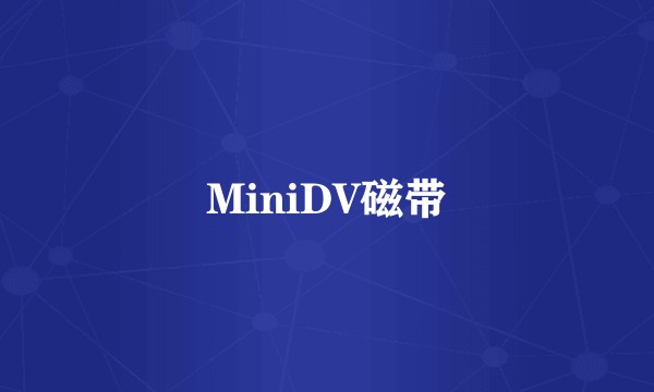MiniDV磁带