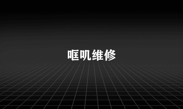 哐叽维修