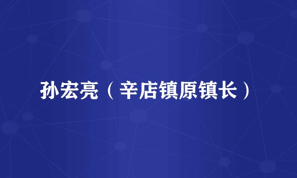 孙宏亮（辛店镇原镇长）