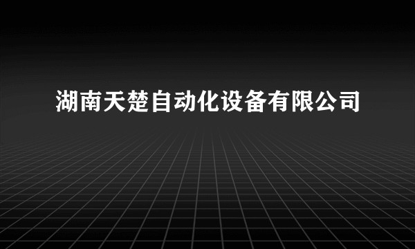湖南天楚自动化设备有限公司