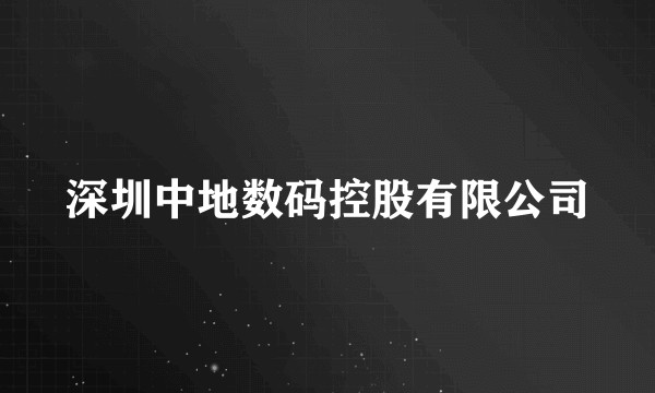 深圳中地数码控股有限公司