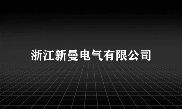 浙江新曼电气有限公司
