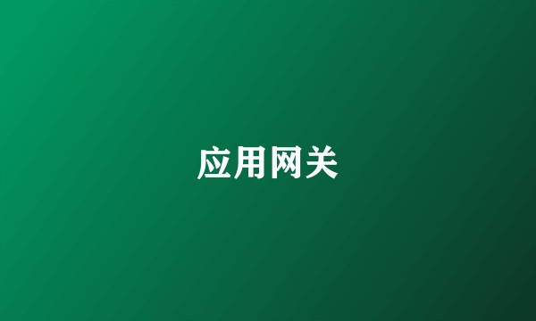 应用网关