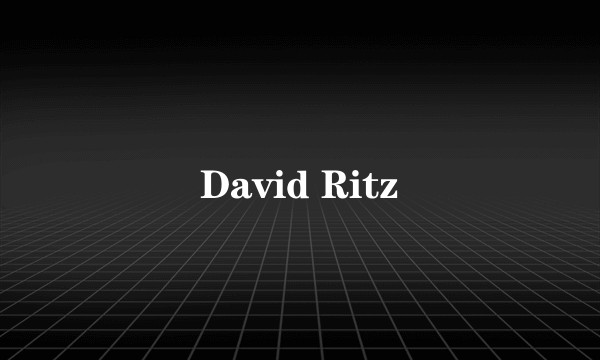 David Ritz