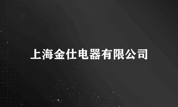 上海金仕电器有限公司