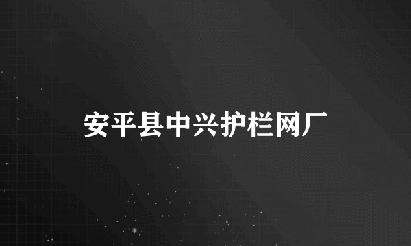 安平县中兴护栏网厂