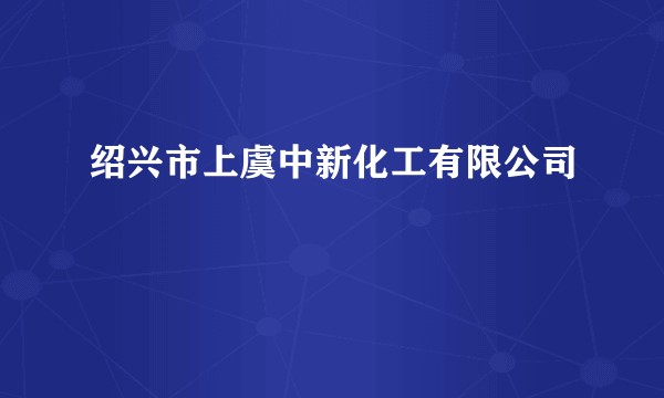 绍兴市上虞中新化工有限公司