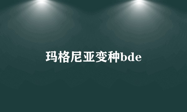 玛格尼亚变种bde