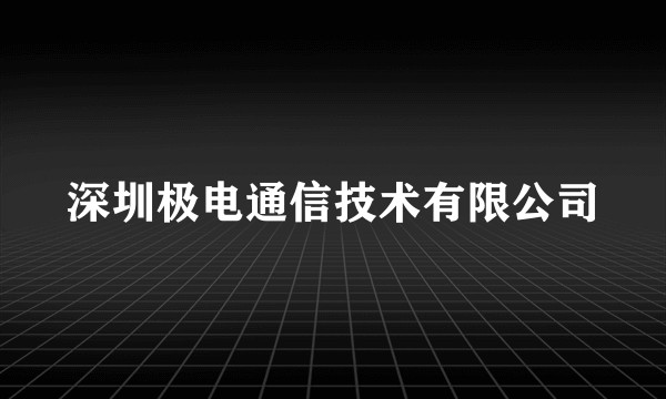 深圳极电通信技术有限公司