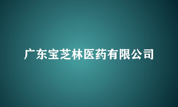 广东宝芝林医药有限公司