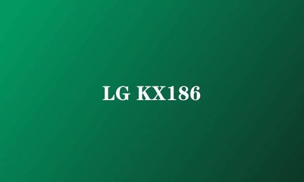 LG KX186