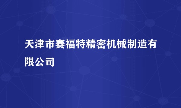 天津市赛福特精密机械制造有限公司