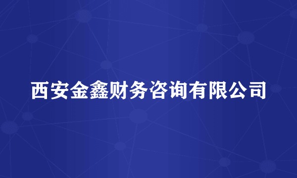 西安金鑫财务咨询有限公司