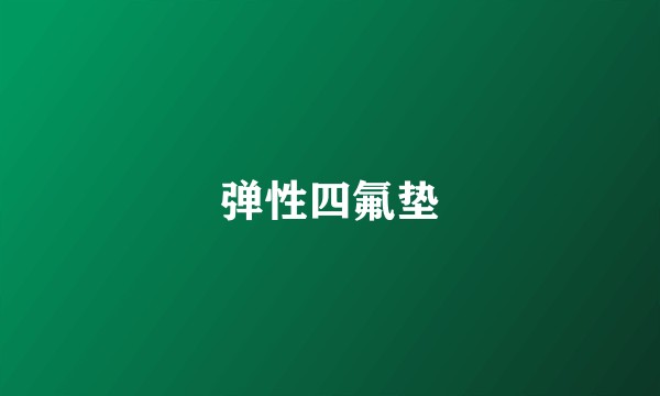弹性四氟垫